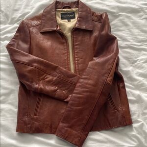 Women's Tan Leather Jacket